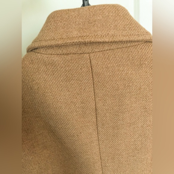 Zara Taupe Brown Fitted Wool Blend Coat - Picture 13 of 14